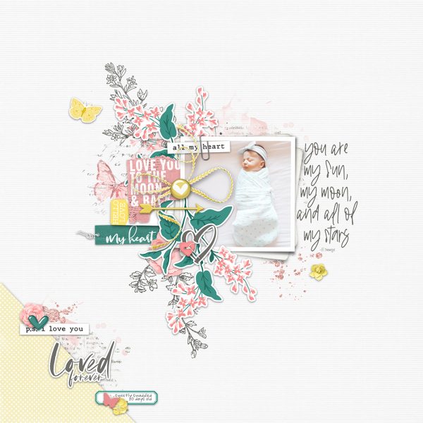 Katie Pertiet Designs Scrapbook Page Layout