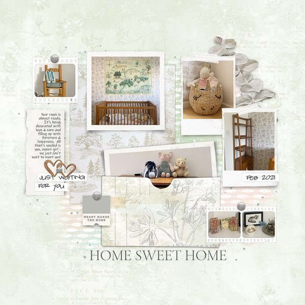 Katie Pertiet Designs Scrapbook Page Layout