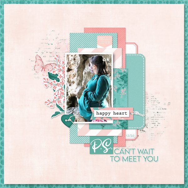 Katie Pertiet Designs Scrapbook Page Layout