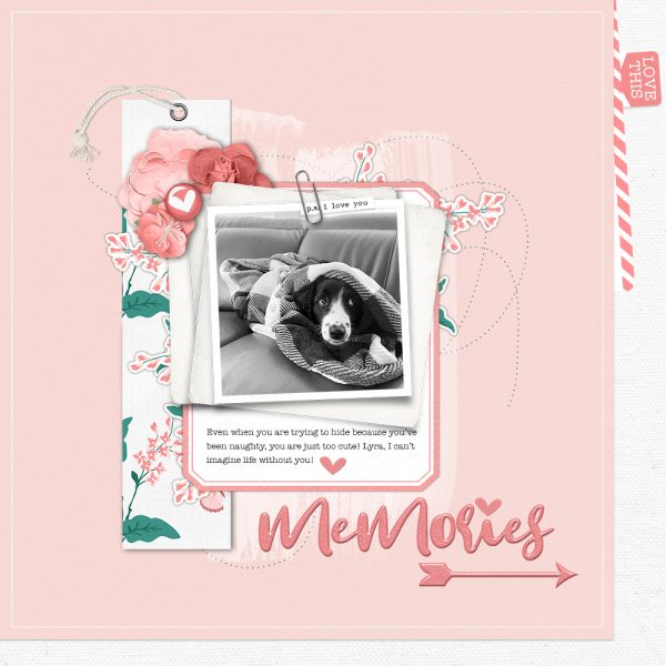 Katie Pertiet Designs Scrapbook Page Layout