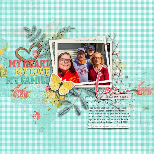 Katie Pertiet Designs Scrapbook Layout