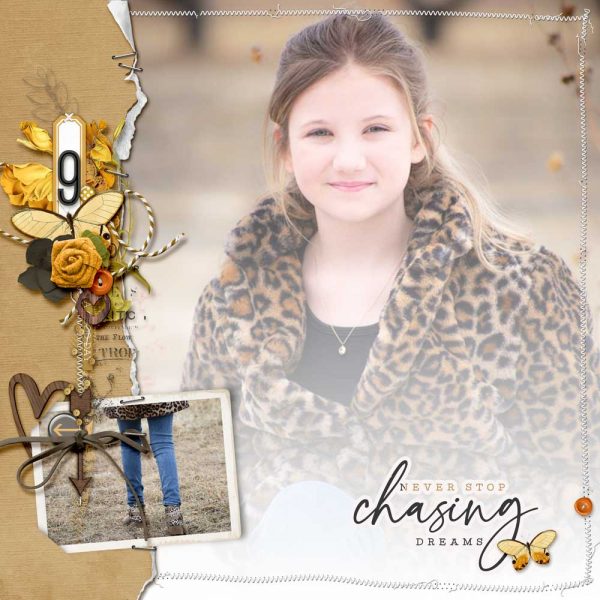 Katie Pertiet Designs Scrapbook Page Layout