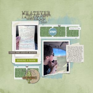 Katie Pertiet Designs Scrapbook Layout