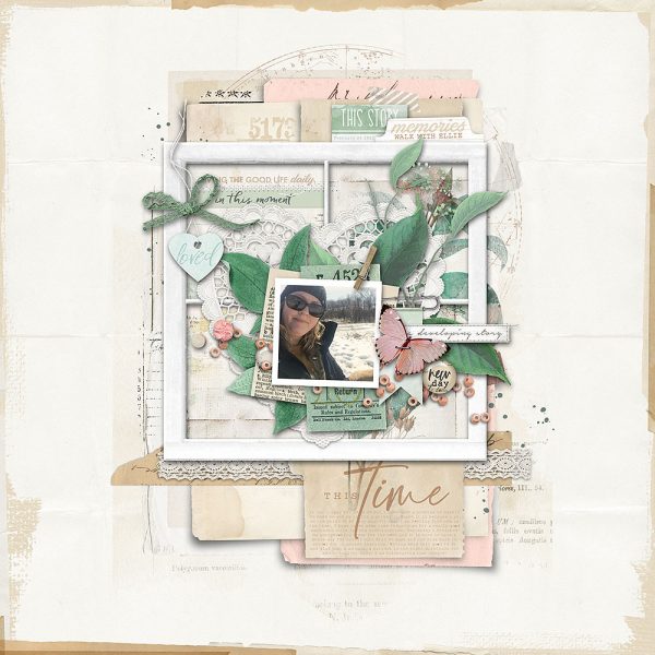 Katie Pertiet Designs Scrapbook Page Layout