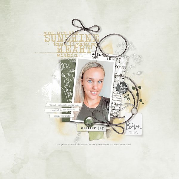 Katie Pertiet Designs Scrapbook Layout