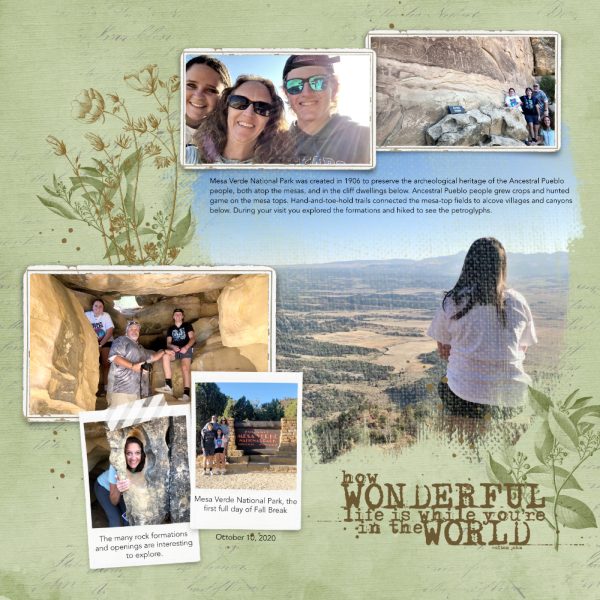 Katie Pertiet Designs Scrapbook Layout