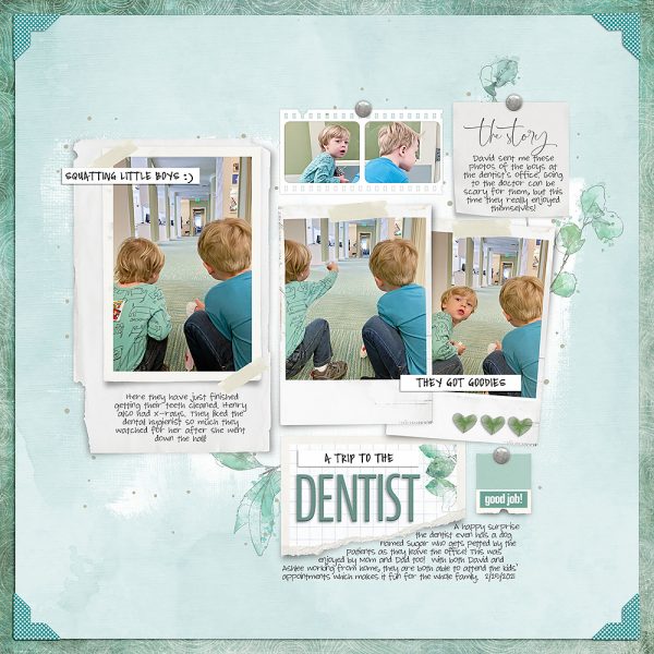 Katie Pertiet Designs Scrapbook Page Layout