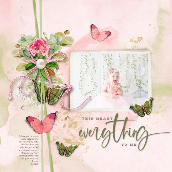 Katie Pertiet Designs Scrapbook Page Layout