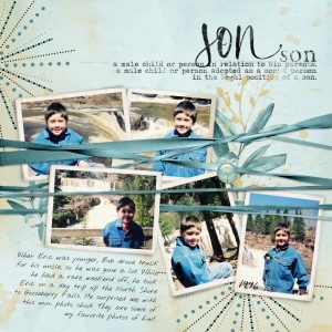 Katie Pertiet Designs Scrapbook Page Layout