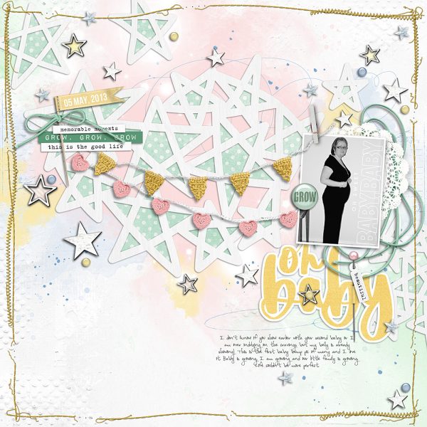 Katie Pertiet Designs Scrapbook Page Layout