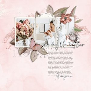 Katie Pertiet Designs Scrapbook Page Layout