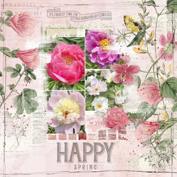 Katie Pertiet Designs Scrapbook Page Layout