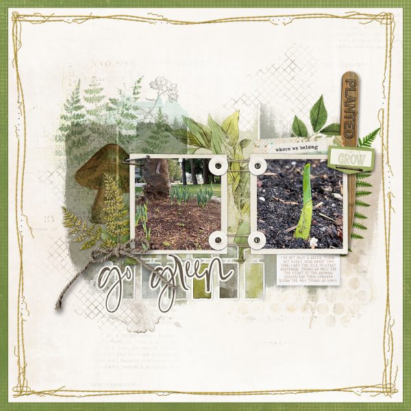 Katie Pertiet Designs Scrapbook Page Layout