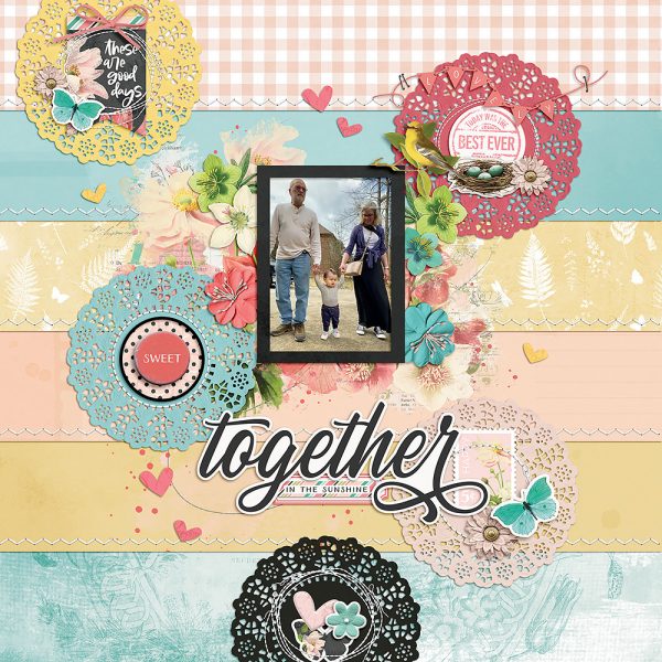 Katie Pertiet Designs Scrapbook Page Layout