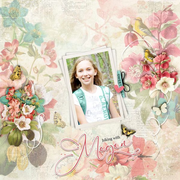 Katie Pertiet Designs Scrapbook Page Layout