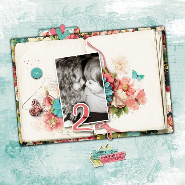 Katie Pertiet Designs Scrapbook Page Layout