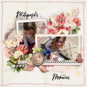 Katie Pertiet Designs Scrapbook Page Layout