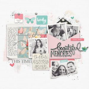 Katie Pertiet Designs Scrapbook Page Layout