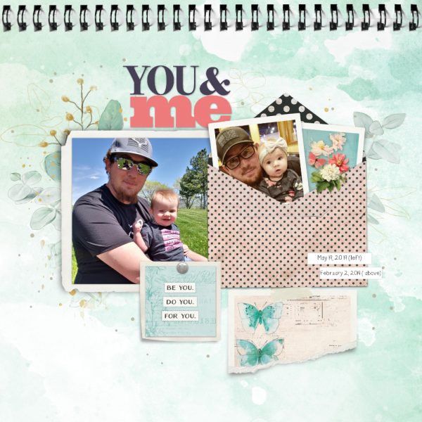 Katie Pertiet Designs Scrapbook Page Layout