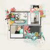 Katie Pertiet Designs Scrapbook Page Layout