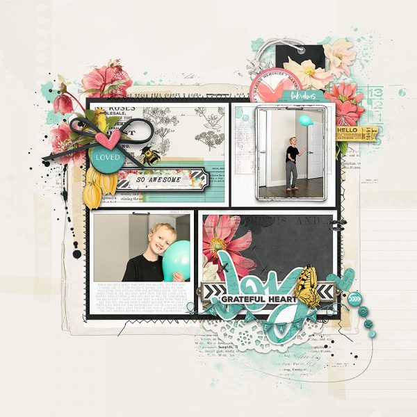 Katie Pertiet Designs Scrapbook Page Layout