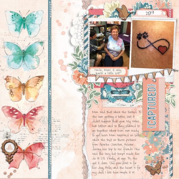 Katie Pertiet Designs Scrapbook Page Layout