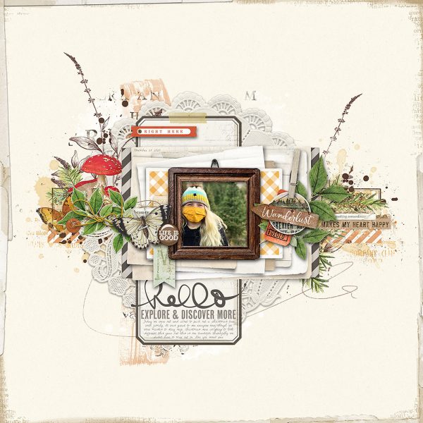 Katie Pertiet Designs Scrapbook Layout