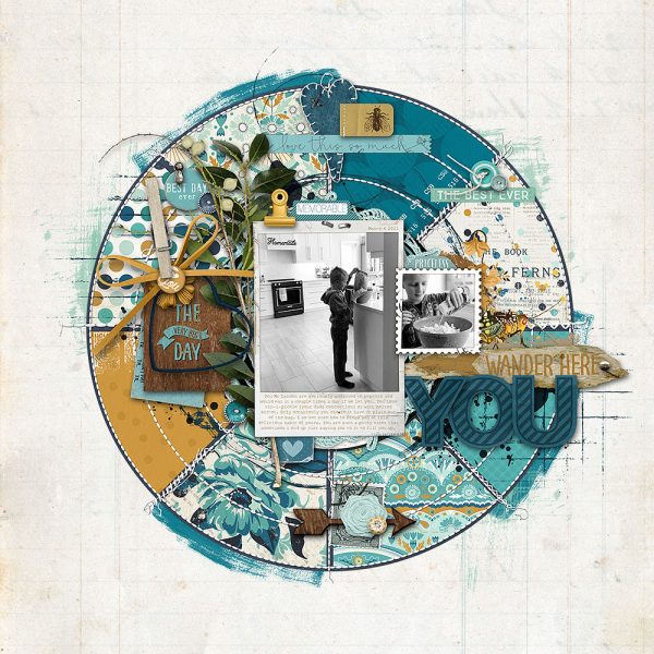 Katie Pertiet Designs Scrapbook Layout