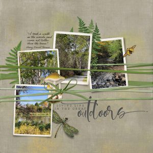 Katie Pertiet Designs Scrapbook Page Layout