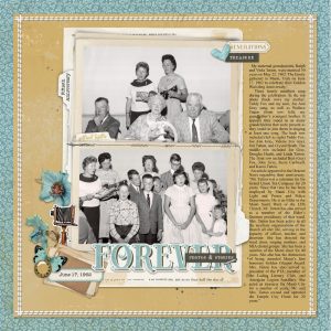 Katie Pertiet Designs Scrapbook Page Layout