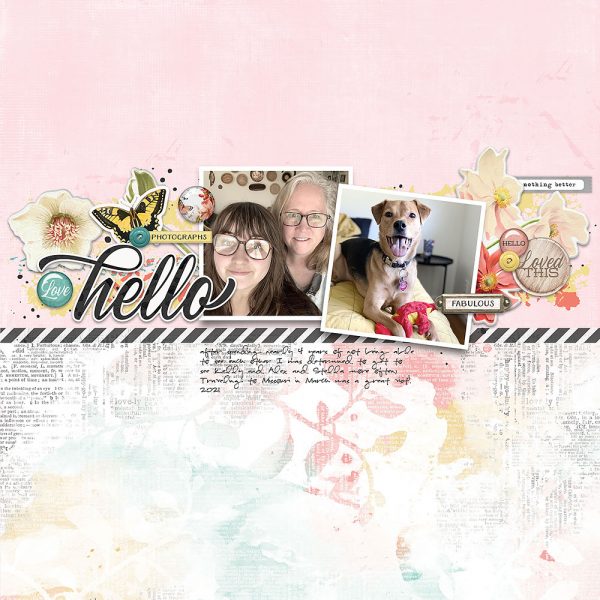 Katie Pertiet Designs Scrapbook Layout