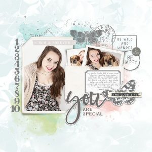 Katie Pertiet Designs Scrapbook Page Layout