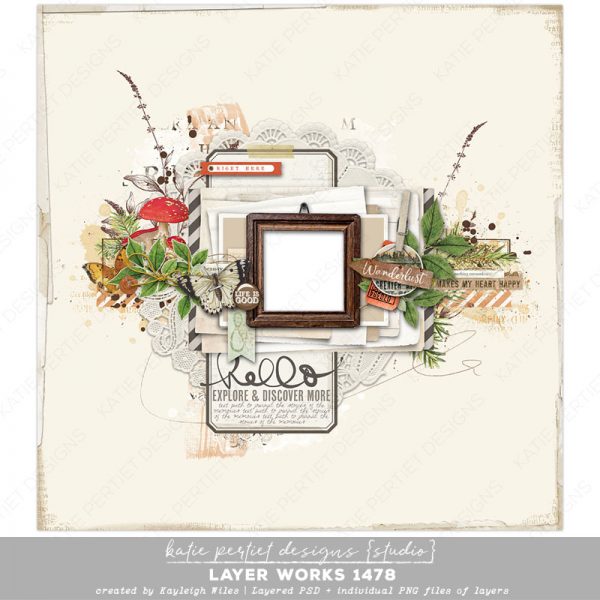 Katie Pertiet Designs Scrapbook Layout