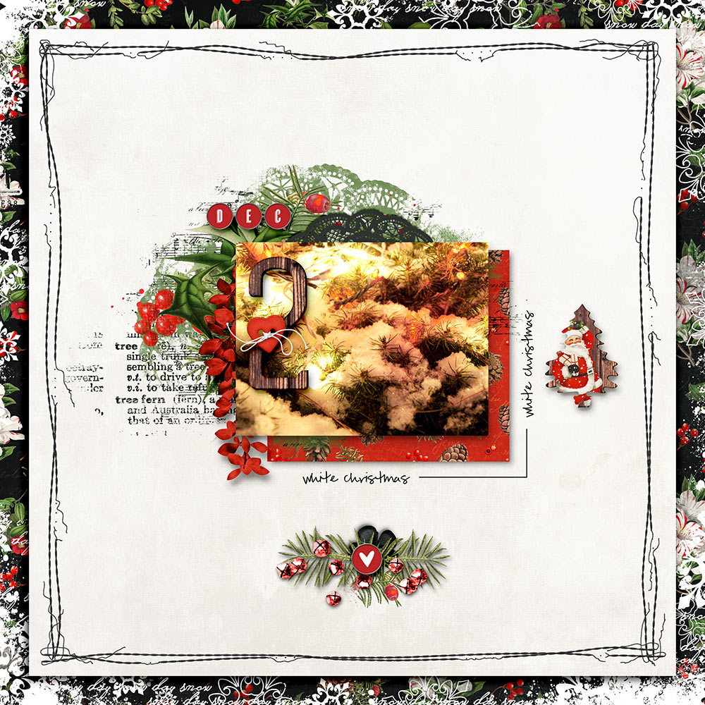 Digital Scrapbook Kit - White Christmas