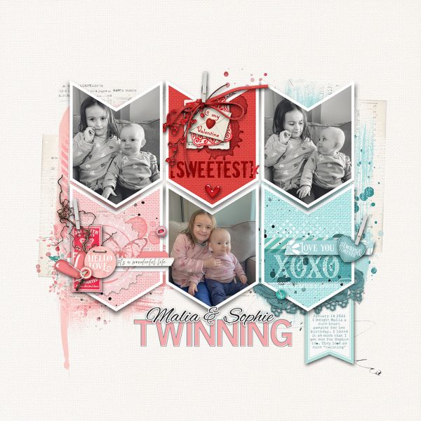 Katie Pertiet Designs Digital Scrapbooking Page Layout