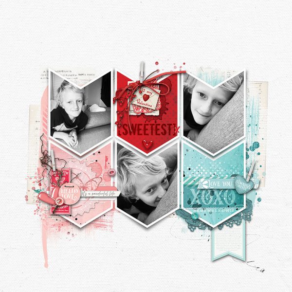 Katie Pertiet Designs Digital Scrapbooking Page Layout