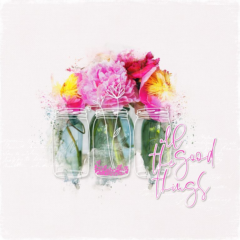 Jars of Love Stamp Pack 01 Katie Pertiet Designs