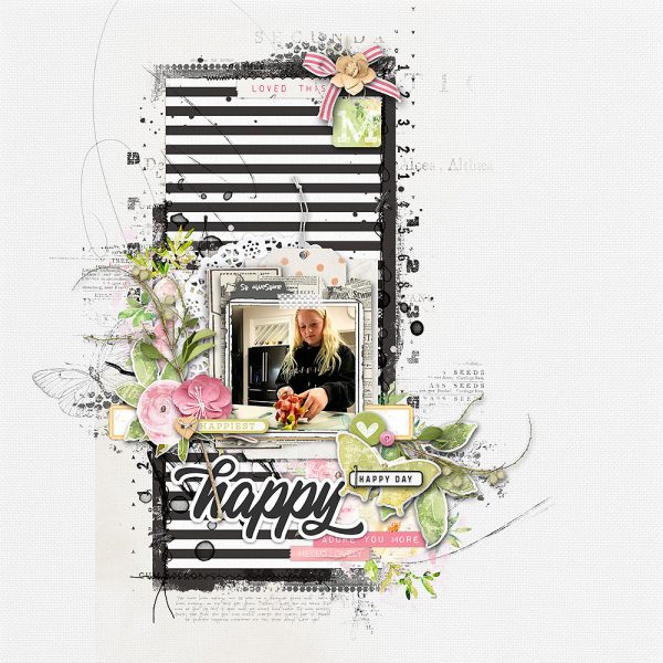 Digital Scrapbooking Layout | Digital Scrapbook Template