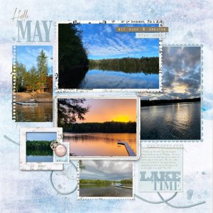 Digital Scrapbooking Layout | Digital Scrapbook Template