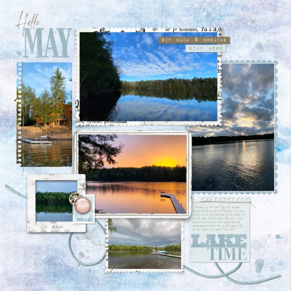 Digital Scrapbooking Layout | Digital Scrapbook Template