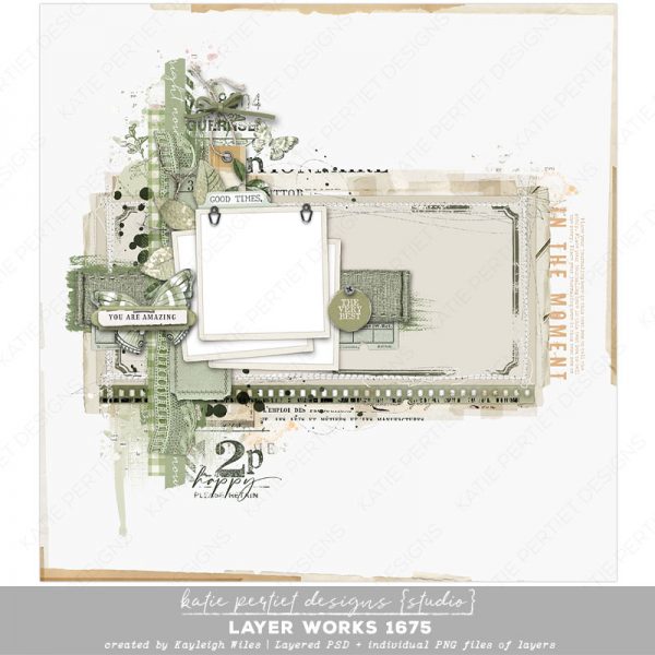 Layer Works 1675 | Digital Scrapbook Layered Template
