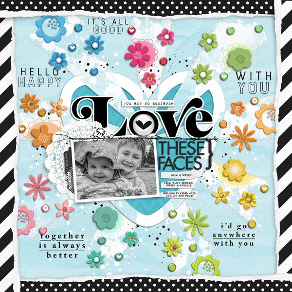 Digital Scrapbooking Layout | Scrapbooking Sentiments Page Titles