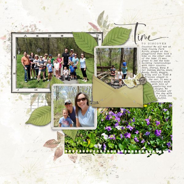 Digital Scrapbooking Layout | Digital Scrapbook Template