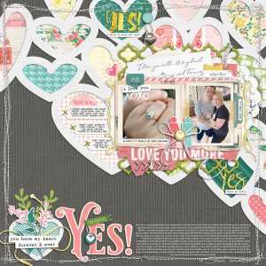 Digital Scrapbooking Layout | Digital Scrapbook Template