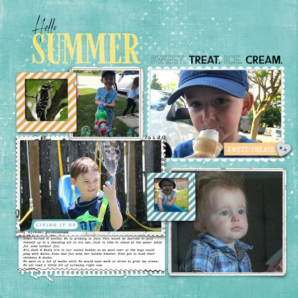 Digital Scrapbooking Layout | Digital Scrapbook Template