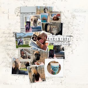 Digital Scrapbooking Layout | Digital Scrapbook Template