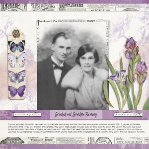 Digital Scrapbooking Layout | Vintage Scrapbooking Kit