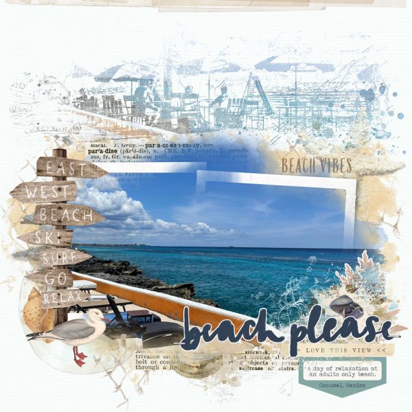 Digital Scrapbooking Layout | Digital Scrapbook Paper