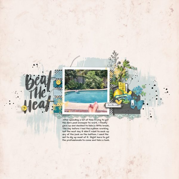 Digital Scrapbooking Layout | Digital Scrapbook Paper