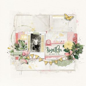 Digital Scrapbooking Layout | Digital Scrapbook Template